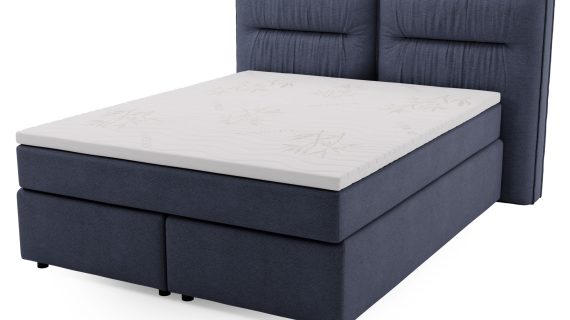 miniaturka Łóżko DOODII Grafitowe Kontynentalne do Sypialni