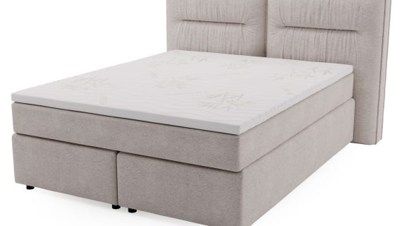 miniaturka Łóżko DOODII Grafitowe Kontynentalne do Sypialni