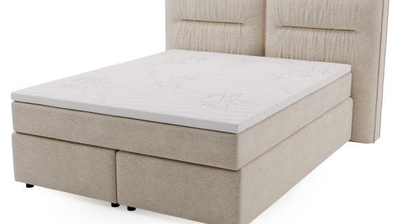 miniaturka Łóżko DOODII Grafitowe Kontynentalne do Sypialni