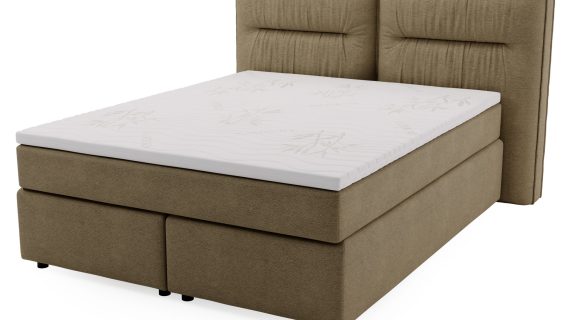 miniaturka Łóżko DOODII Grafitowe Kontynentalne do Sypialni