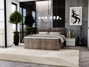 miniaturka Łóżko ULOPI z Pojemnikiem na Pościel Przytulne