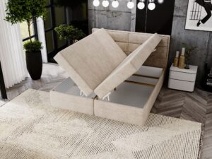 miniaturka Łóżko ULOPI z Pojemnikiem na Pościel Przytulne