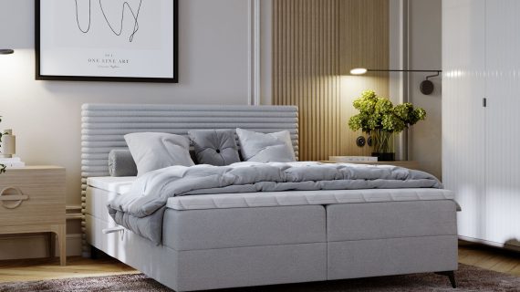 miniaturka Łóżko LILIA Białe i Designerskie do Sypialni