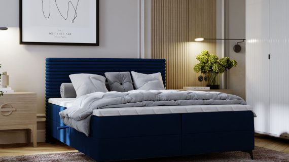 miniaturka Łóżko LILIA Białe i Designerskie do Sypialni