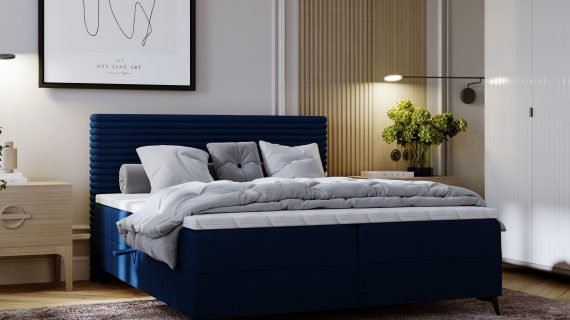 miniaturka Łóżko LILIA Białe i Designerskie do Sypialni