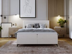 miniaturka Łóżko LILIA Białe i Designerskie do Sypialni