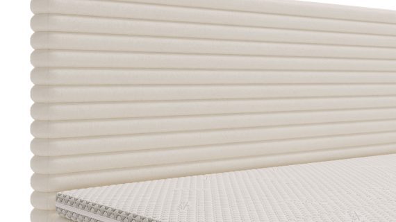 miniaturka Łóżko LILIA Białe i Designerskie do Sypialni