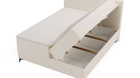 miniaturka Łóżko LILIA Białe i Designerskie do Sypialni