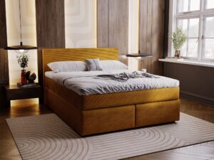 miniaturka Łóżko AVIST Klasyczne Tapicerowane do Sypialni