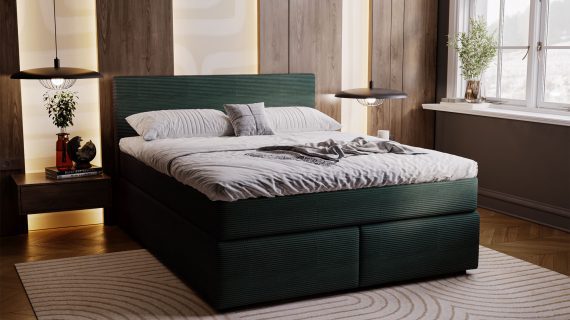 miniaturka Łóżko AVIST Klasyczne Tapicerowane do Sypialni