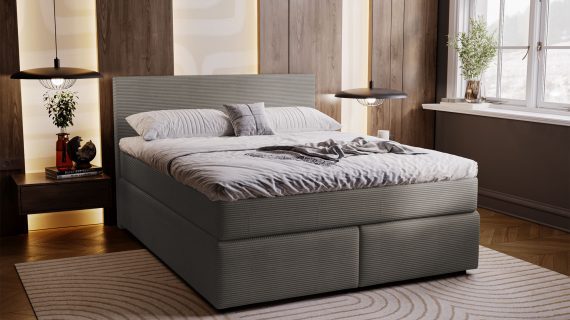 miniaturka Łóżko AVIST Klasyczne Tapicerowane do Sypialni