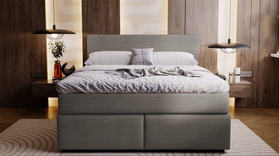 miniaturka Łóżko AVIST Klasyczne Tapicerowane do Sypialni