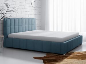 miniaturka Łóżko HABIBI Tapicerowane z Prostym Zagłówkiem