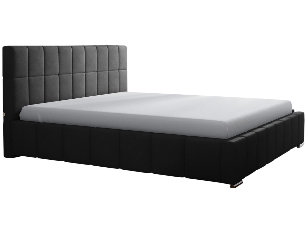 Łóżko HABIBI Tapicerowane z Prostym Zagłówkiem