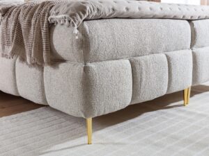 miniaturka Łóżko ALBA Wysokie ze Złotymi Nóżkami