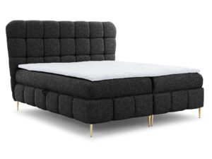 Łóżko ALBA Wysokie ze Złotymi Nóżkami