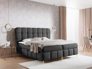 miniaturka Łóżko ALBA Wysokie ze Złotymi Nóżkami