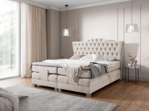 miniaturka Stylowe Łóżko ERBA z Eleganckim Zagłówkiem