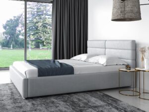 miniaturka Łóżko ARRAN Elegancki Styl z Prostym Zagłówkiem