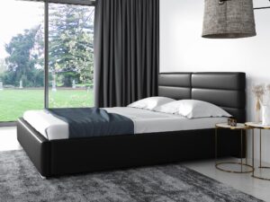 miniaturka Łóżko ARRAN Elegancki Styl z Prostym Zagłówkiem