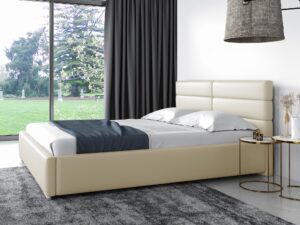 miniaturka Łóżko ARRAN Elegancki Styl z Prostym Zagłówkiem