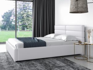 miniaturka Łóżko ARRAN Elegancki Styl z Prostym Zagłówkiem