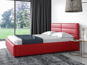 miniaturka Łóżko ARRAN Elegancki Styl z Prostym Zagłówkiem