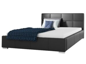 miniaturka Łóżko PUREA z Tapicerowanym Zagłówkiem do Sypialni