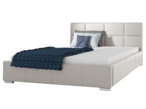 miniaturka Łóżko PUREA z Tapicerowanym Zagłówkiem do Sypialni