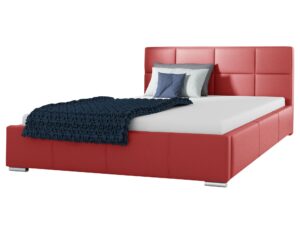 miniaturka Łóżko PUREA z Tapicerowanym Zagłówkiem do Sypialni