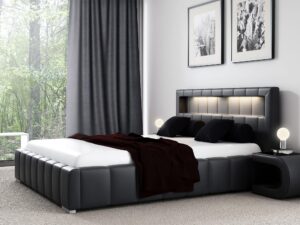 miniaturka Luksusowe Łóżko FABRIS z LED Oświetleniem