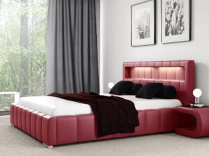 miniaturka Luksusowe Łóżko FABRIS z LED Oświetleniem