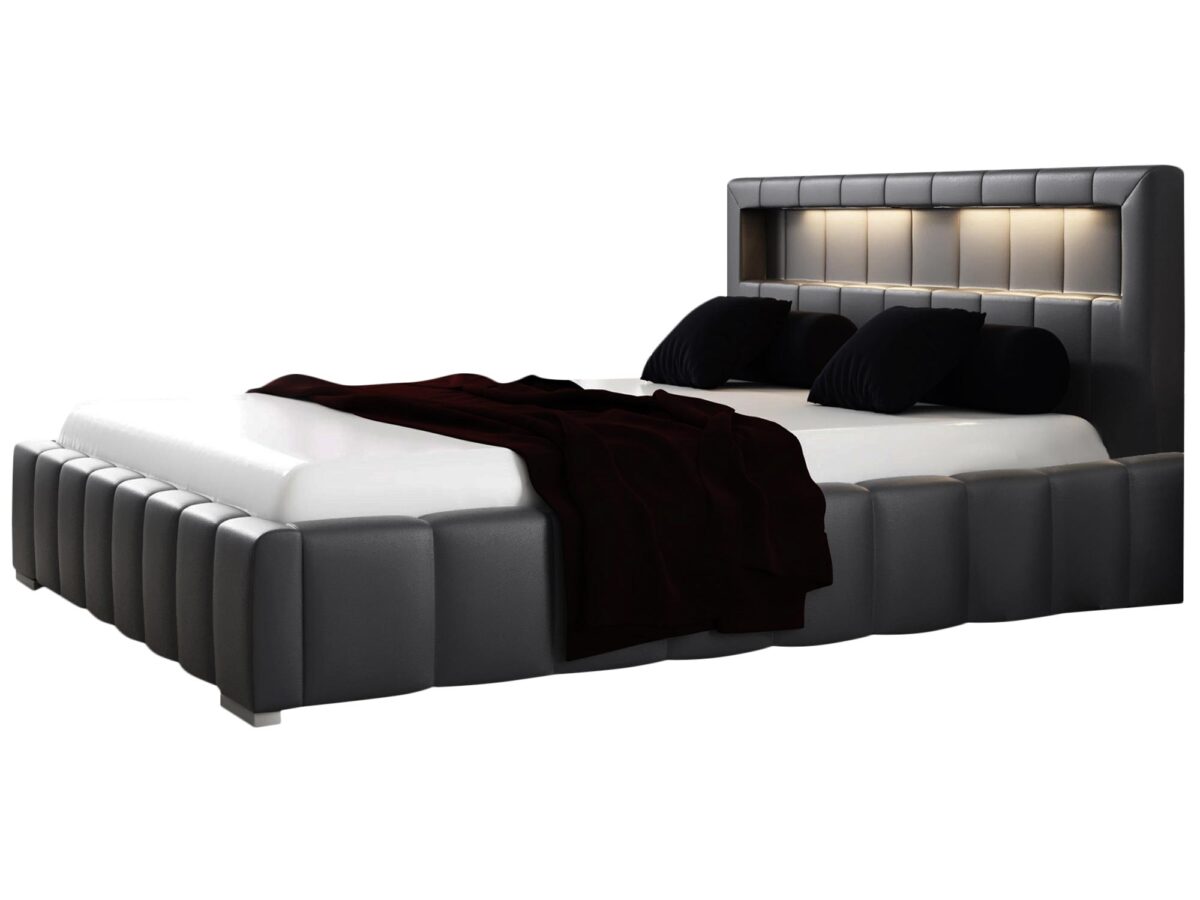 Luksusowe Łóżko FABRIS z LED Oświetleniem