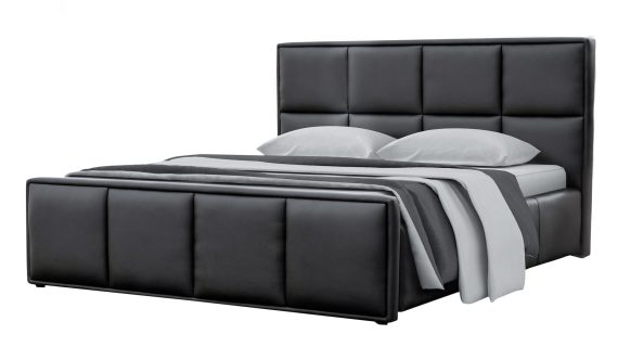 Stylowe Łóżko TENDA z Pikowanym Zagłówkiem