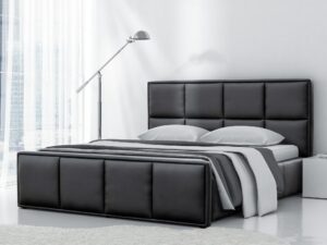 miniaturka Stylowe Łóżko TENDA z Pikowanym Zagłówkiem