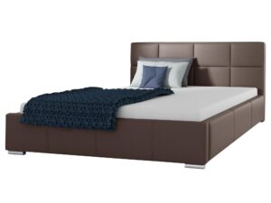 miniaturka Łóżko PUREA z Tapicerowanym Zagłówkiem do Sypialni