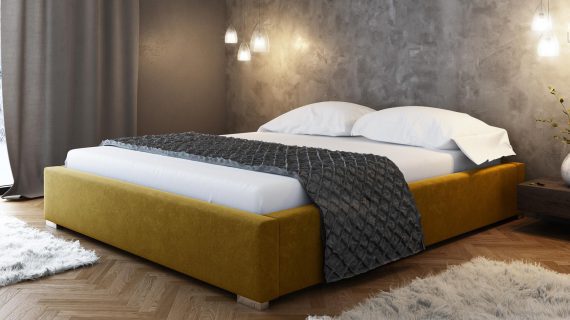 Łóżko LENTO Klasyczne Tapicerowane Wolnostojące - obrazek 3