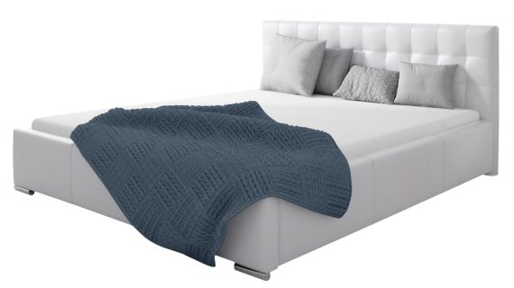 miniaturka Łóżko GIORNO Stylowe z Prostym Zagłówkiem