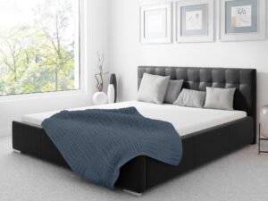 miniaturka Łóżko GIORNO Stylowe z Prostym Zagłówkiem