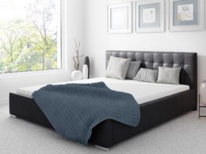 miniaturka Łóżko GIORNO Stylowe z Prostym Zagłówkiem