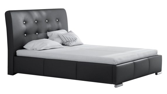 Łóżko CELLIN z Kryształowymi Guzikami