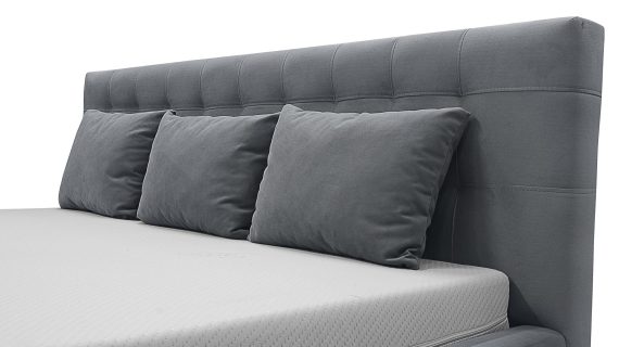 miniaturka Łóżko GIORNO Stylowe z Prostym Zagłówkiem