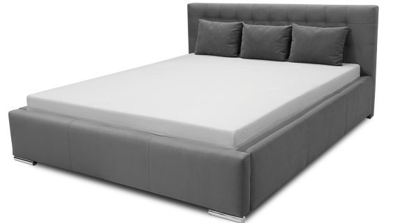 Łóżko GIORNO Stylowe z Prostym Zagłówkiem