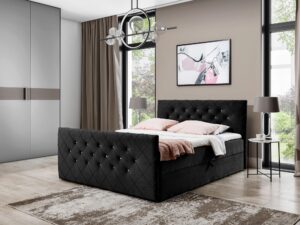 miniaturka Stylowe Łóżko Diamond Sky w Stylu Glamour