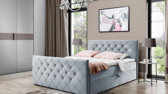Stylowe Łóżko Diamond Sky w Stylu Glamour - obrazek 7