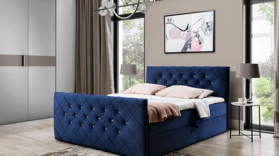 Stylowe Łóżko Diamond Sky w Stylu Glamour - obrazek 8