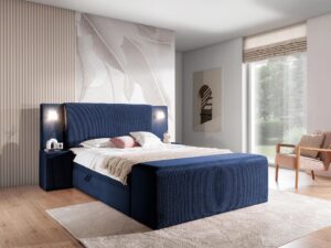 miniaturka Eleganckie Łóżko OMBRE z Pojemnikiem na Pościel