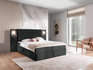 miniaturka Eleganckie Łóżko OMBRE z Pojemnikiem na Pościel