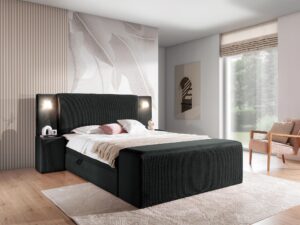 miniaturka Eleganckie Łóżko OMBRE z Pojemnikiem na Pościel