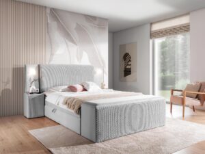 miniaturka Eleganckie Łóżko OMBRE z Pojemnikiem na Pościel